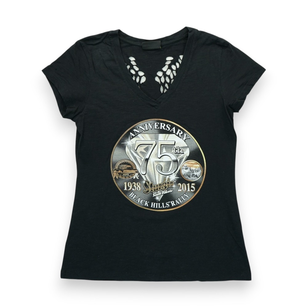 Biker Clothing Sturgis Motorcycle‎ Rally Vneck Cutout Sexy Angel Wing Back XL